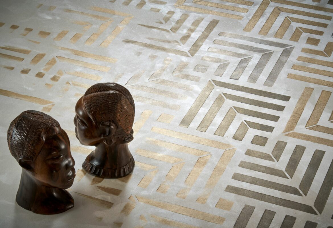 Proiect Rezidential Galati 2021 – Vopsea decorativa de interior CALCECRUDA Athena Tile, stil Africa