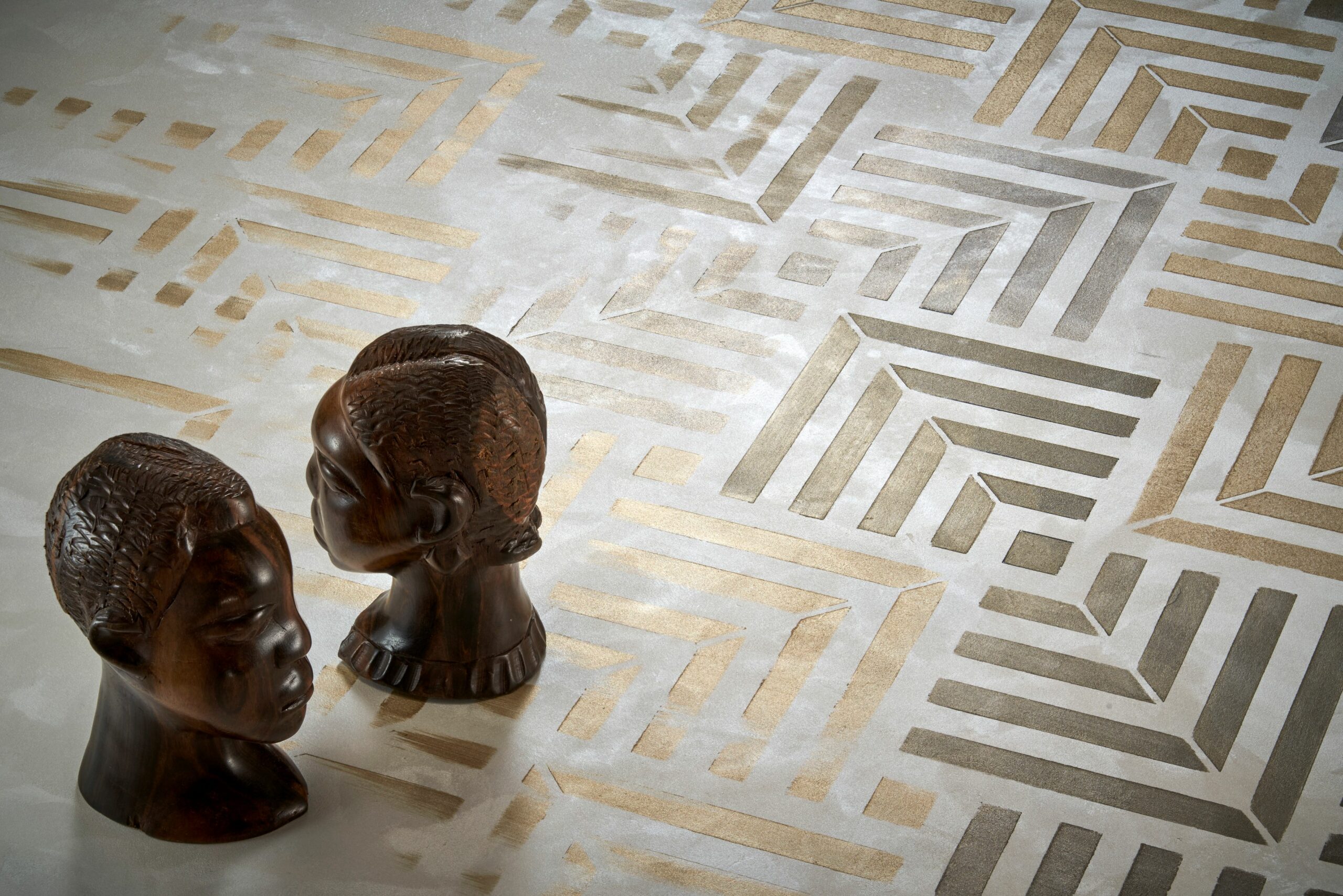 Proiect Rezidential Galati 2021 – Vopsea decorativa de interior CALCECRUDA Athena Tile, stil Africa